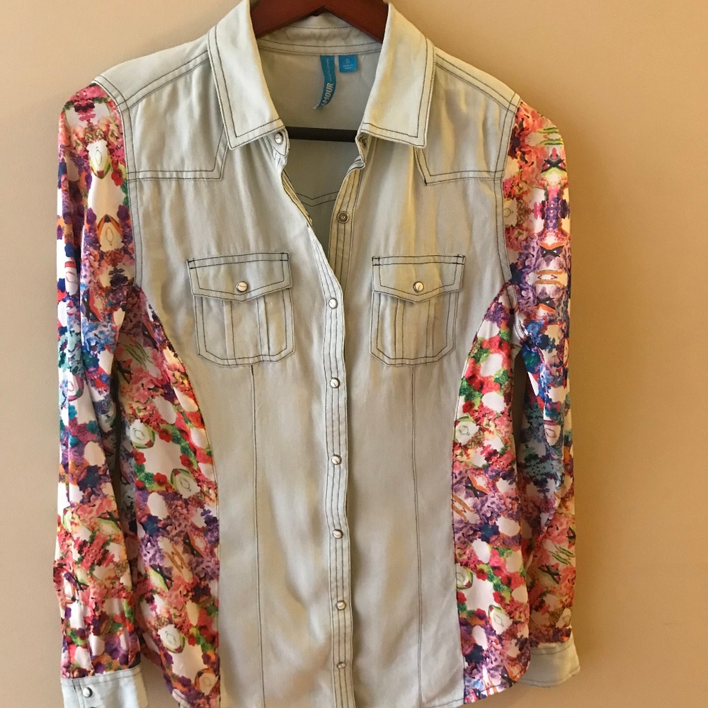 Lamour Blue Jean Shirt